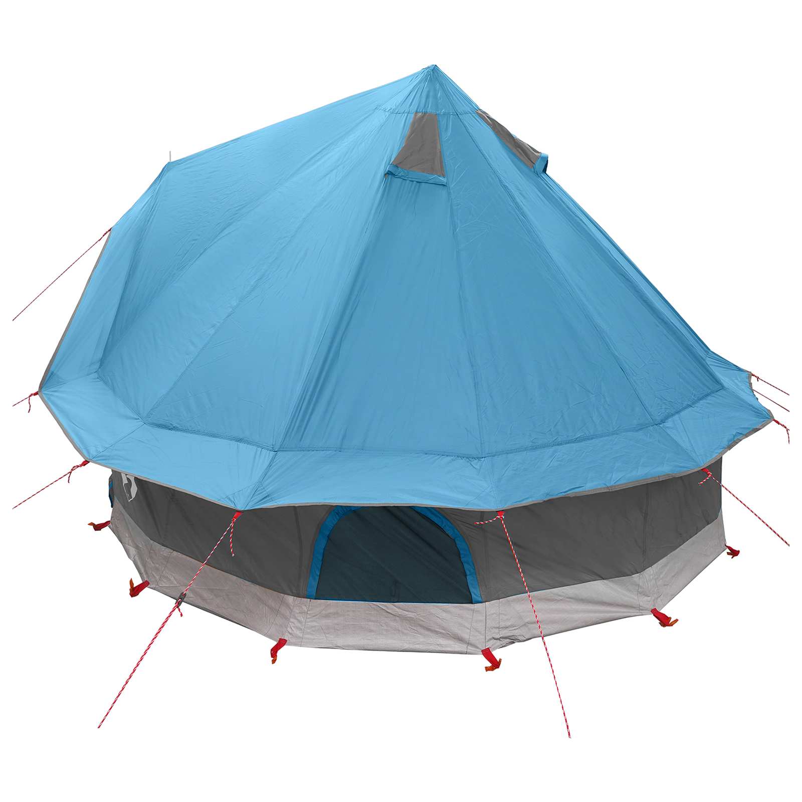 vidaXL Namiot Tipi z dachem niebieski 250 x 250 cm Poliester i Stal