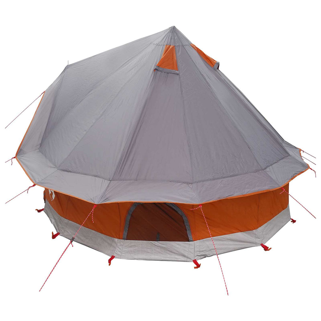 vidaXL Namiot Tipi Szary i pomarańczowy 250 x 250 cm Poliester i Stal