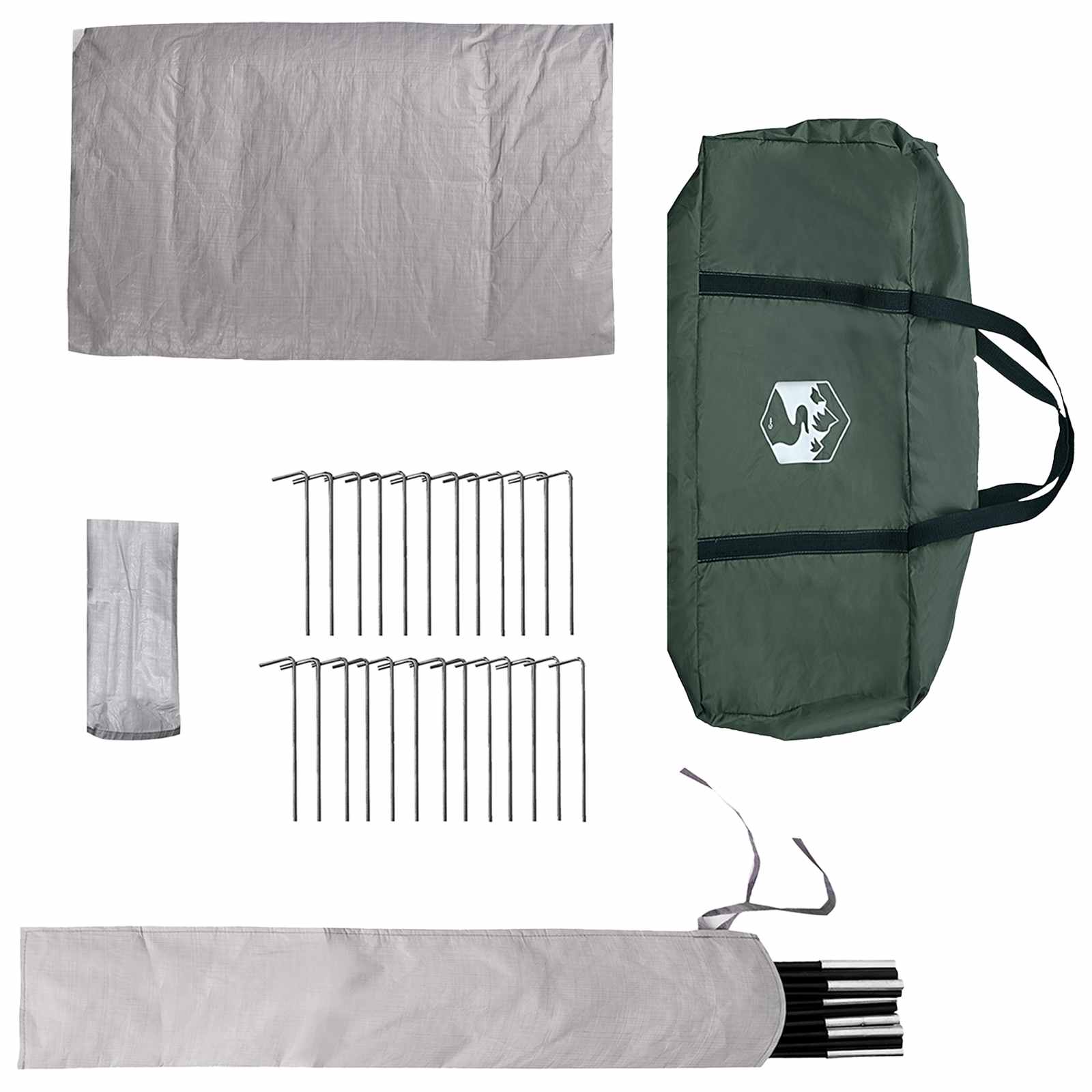 vidaXL Namiot Tipi Zielony wojskowy 250 x 250 cm Poliester i Stal