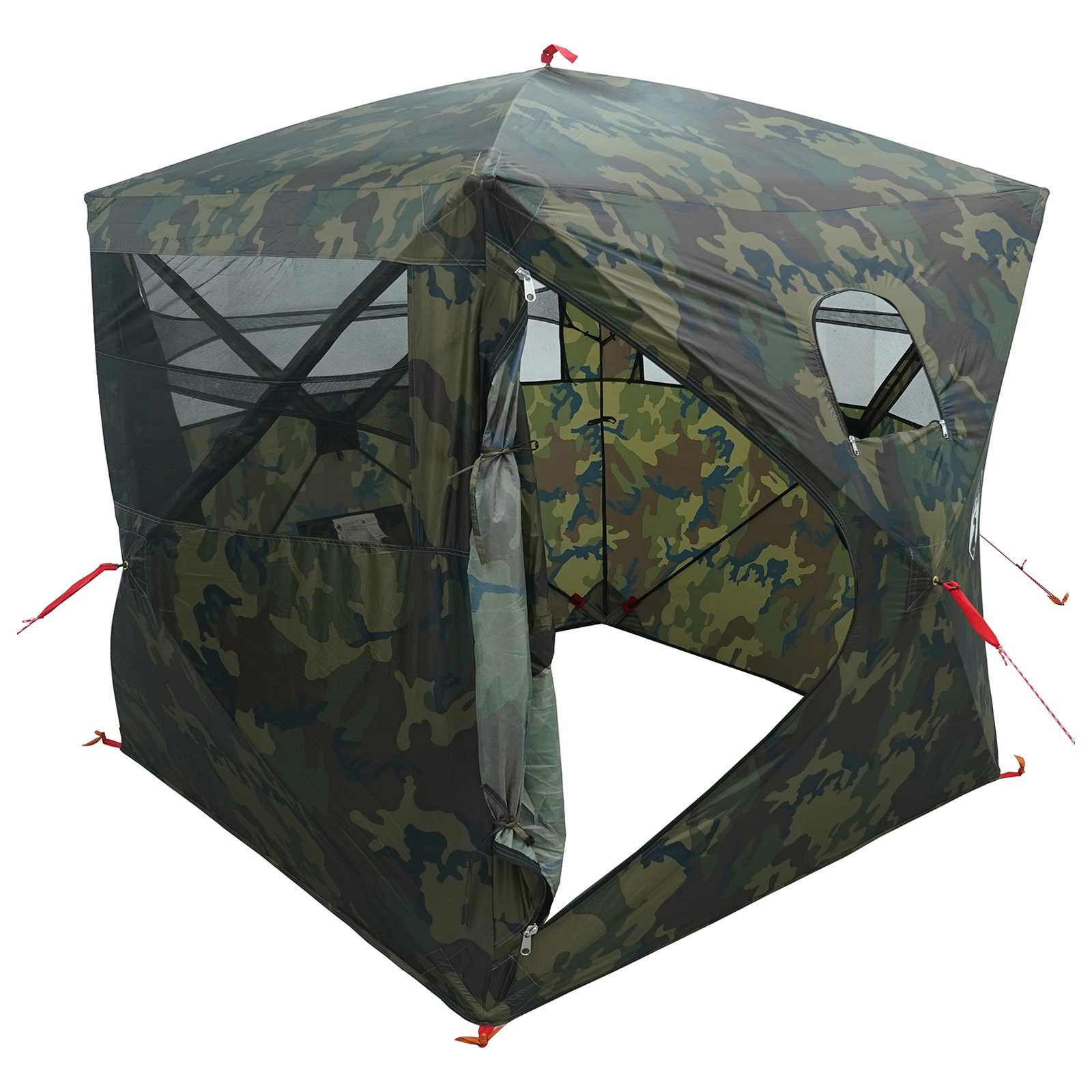 vidaXL Namiot myśliwski Moro 143 x 143 x 165 cm Poliester i Stal