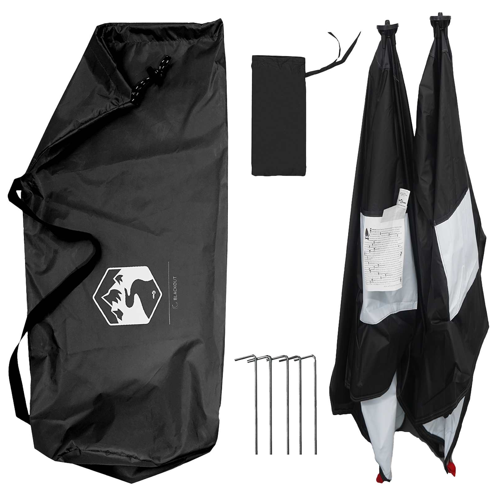 vidaXL Namiot myśliwski z dachem Biały Blackout 145 x 145 x 150 cm