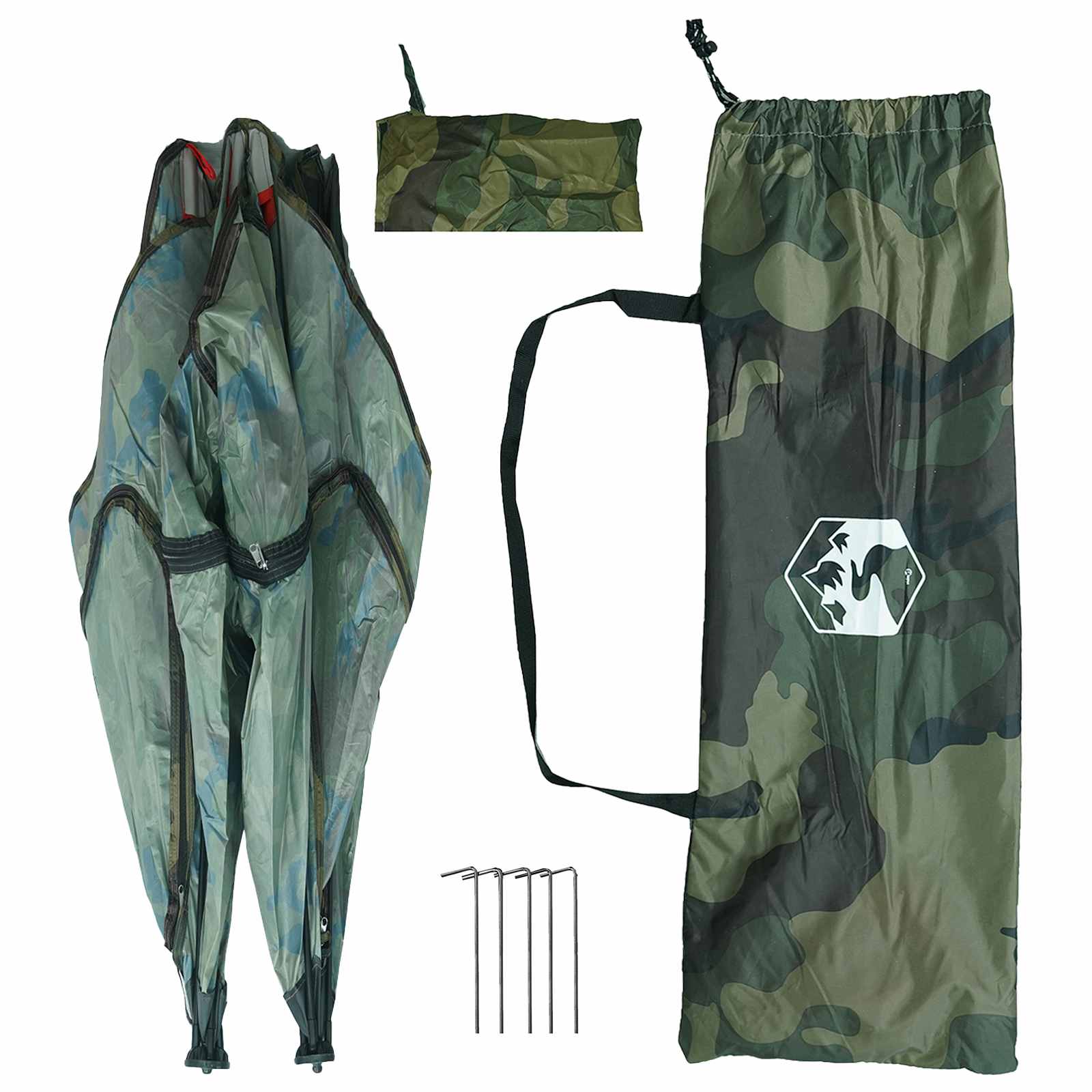 vidaXL Namiot myśliwski Moro 145 x 145 x 150 cm Poliester i Stal