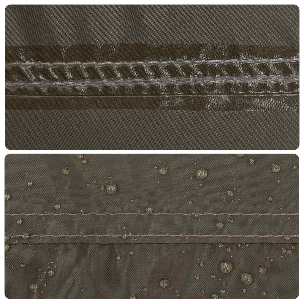 vidaXL Namiot Tipi Brązowy Szary 700 x 700 x 395 cm Poliester i Stal
