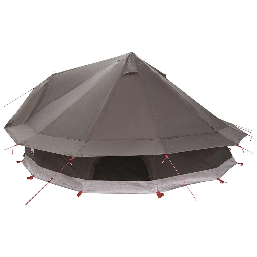 vidaXL Namiot Tipi Brązowy Szary 800 x 800 x 430 cm Poliester i Stal