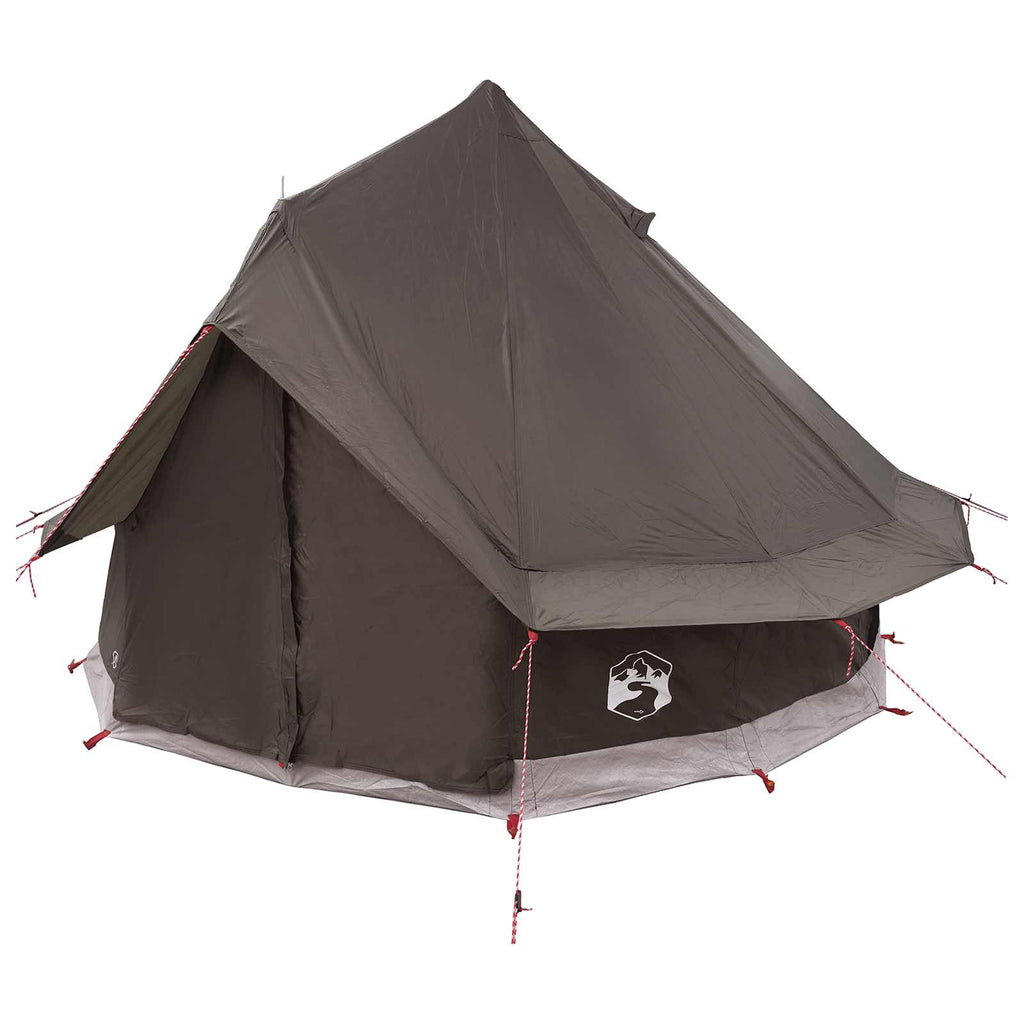 vidaXL Namiot Tipi Brązowy Szary 250 x 250 cm Poliester i Stal