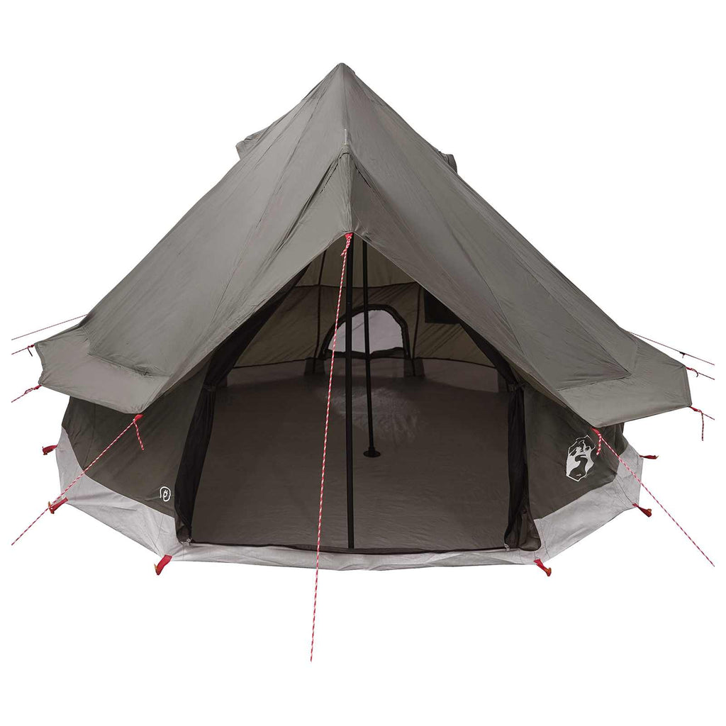 vidaXL Namiot Tipi Brązowy Szary 250 x 250 cm Poliester i Stal