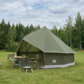 vidaXL Namiot Tipi z dachem Oliwkowy zielony 300 x 300 x 200 cm