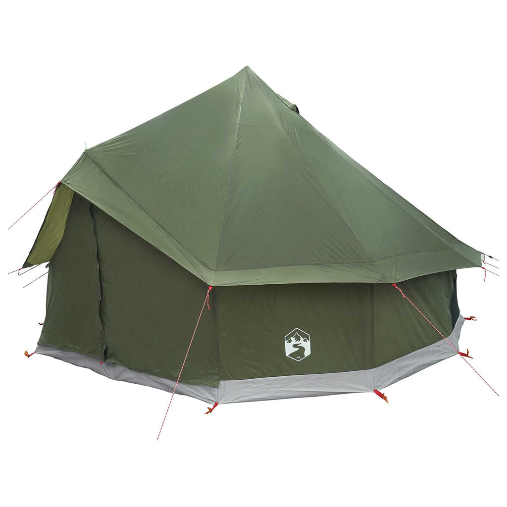 vidaXL Namiot Tipi z dachem Oliwkowy zielony 300 x 300 x 200 cm