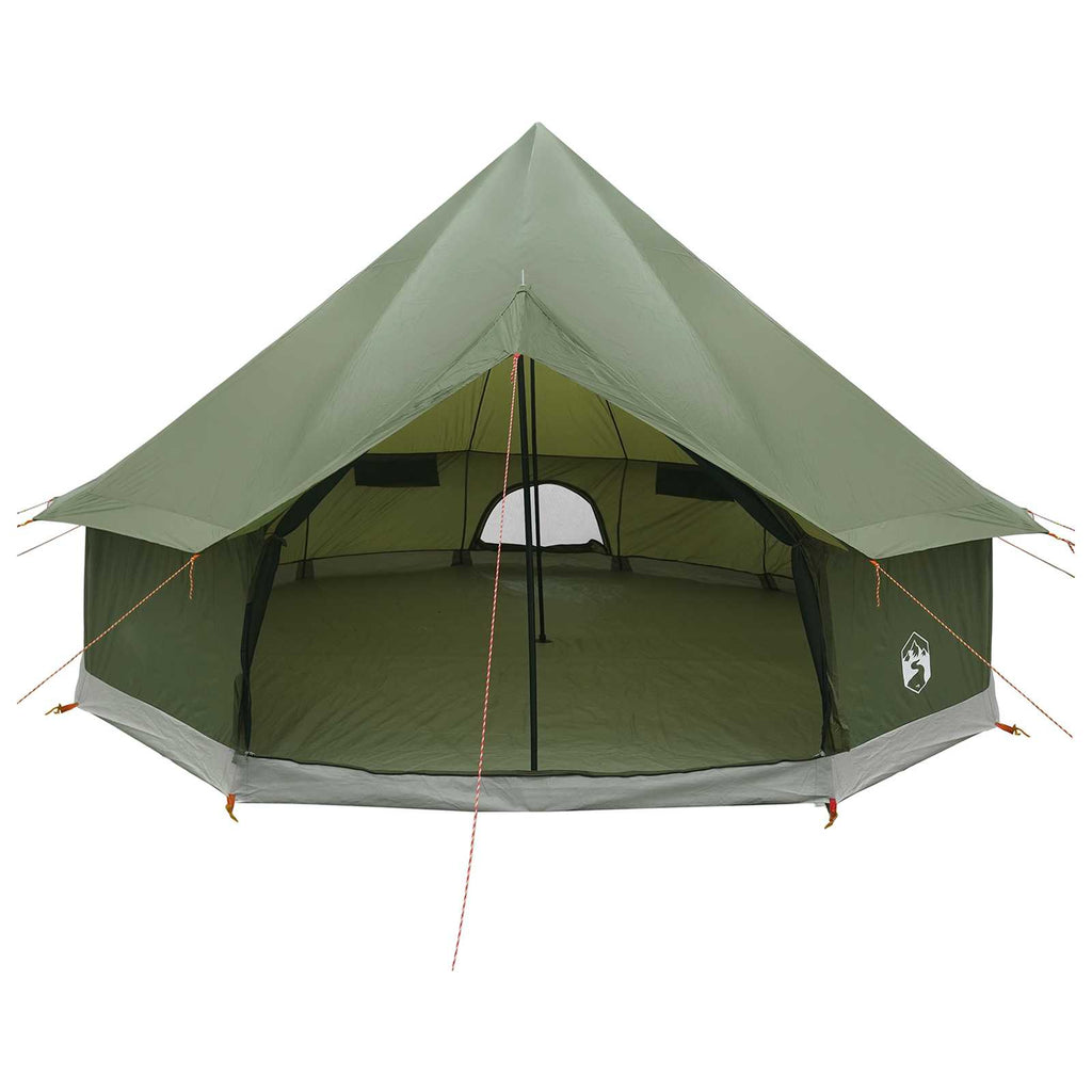 vidaXL Namiot Tipi z dachem Oliwkowy zielony 300 x 300 x 200 cm
