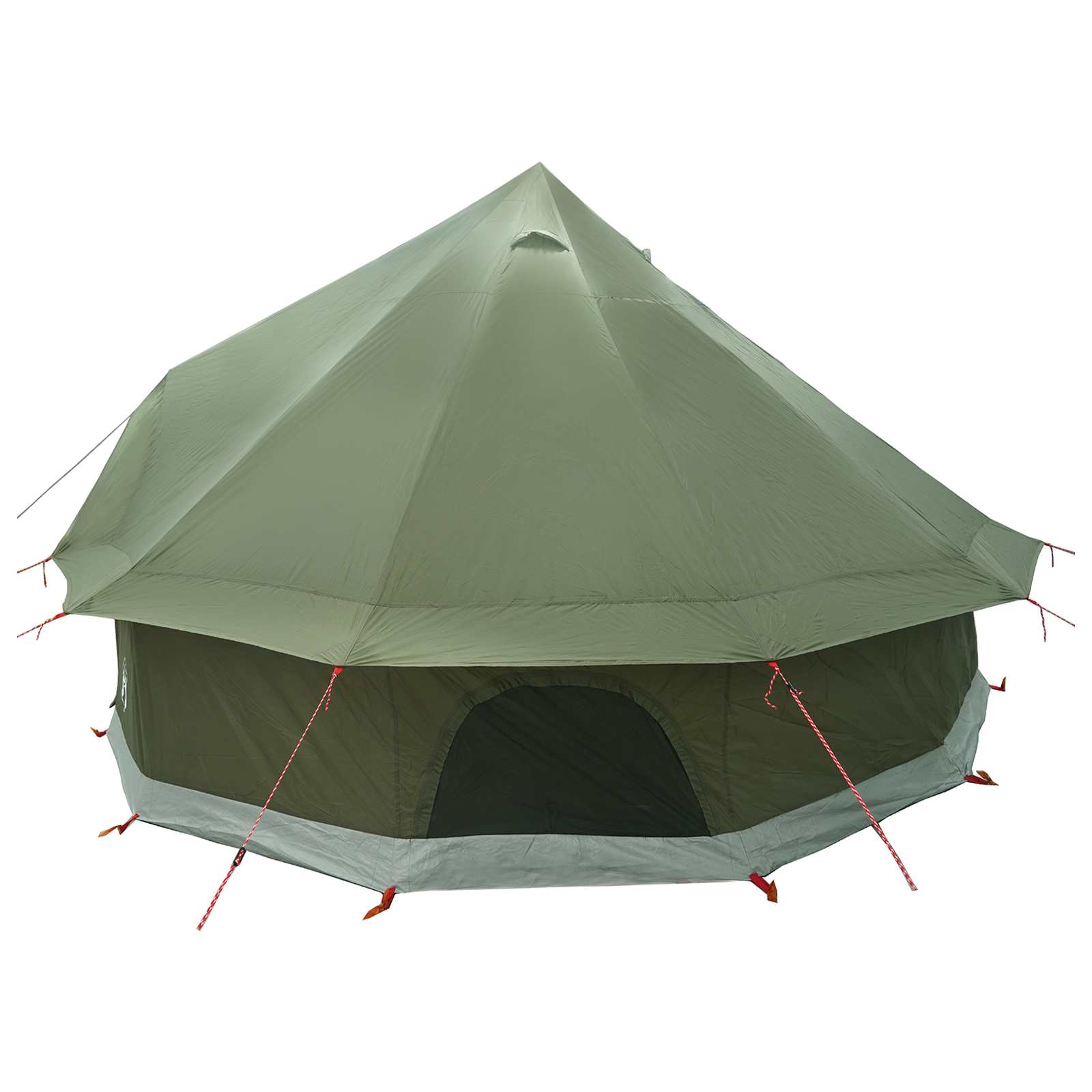 vidaXL Namiot Tipi z dachem Oliwkowy zielony 300 x 300 x 200 cm