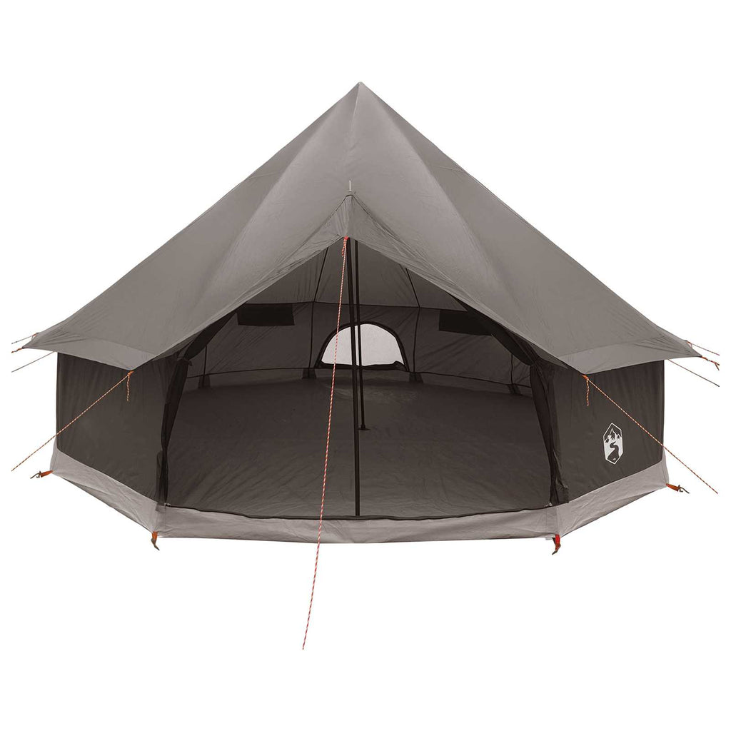 vidaXL Namiot Tipi Brązowy Szary 300 x 300 x 200 cm Poliester i Stal