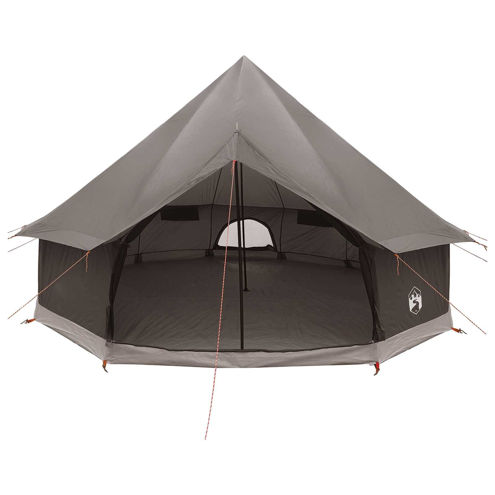 vidaXL Namiot Tipi Brązowy Szary 300 x 300 x 200 cm Poliester i Stal