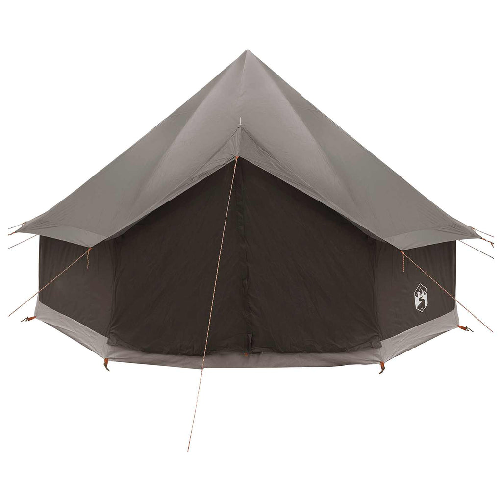 vidaXL Namiot Tipi Brązowy Szary 300 x 300 x 200 cm Poliester i Stal