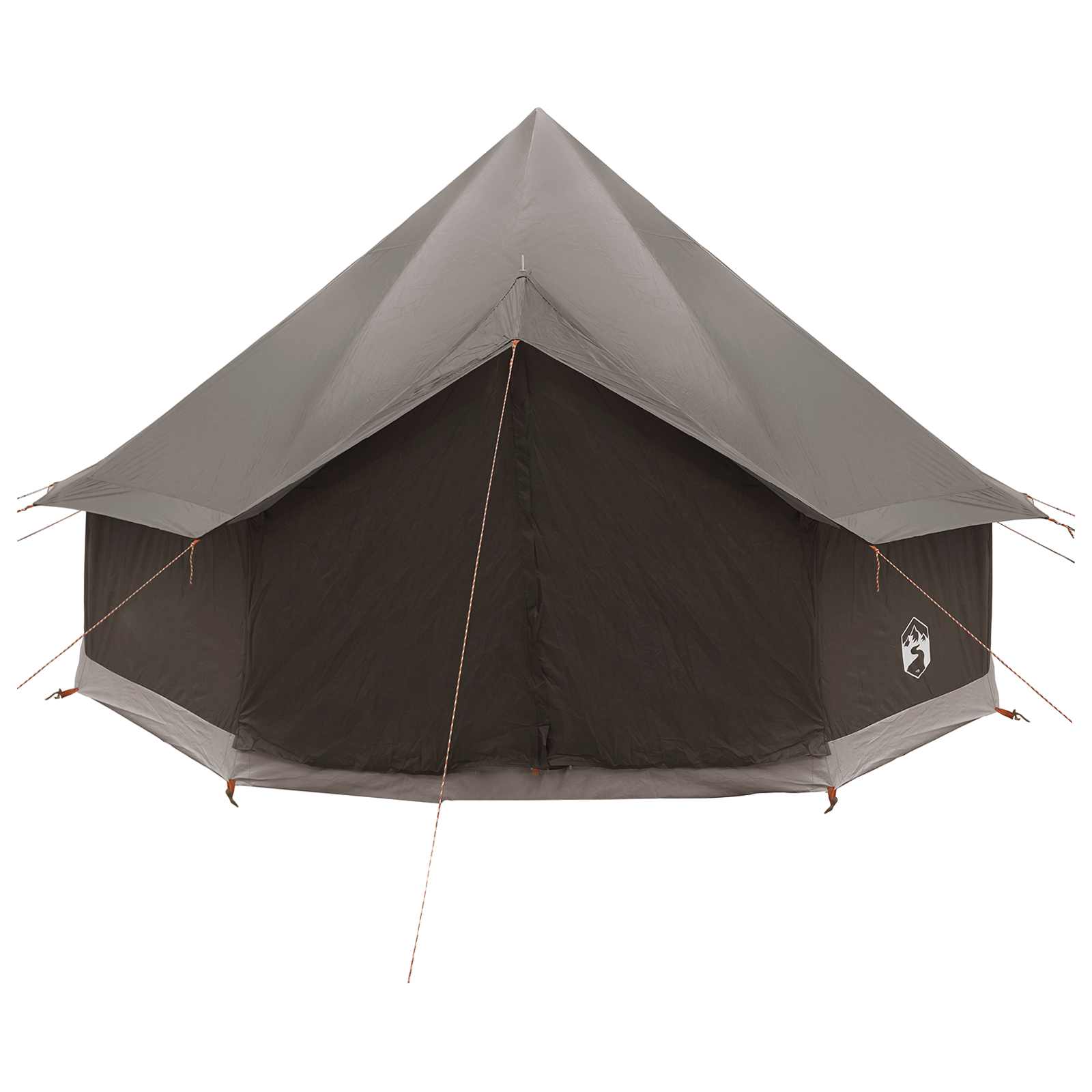 vidaXL Namiot Tipi Brązowy Szary 300 x 300 x 200 cm Poliester i Stal