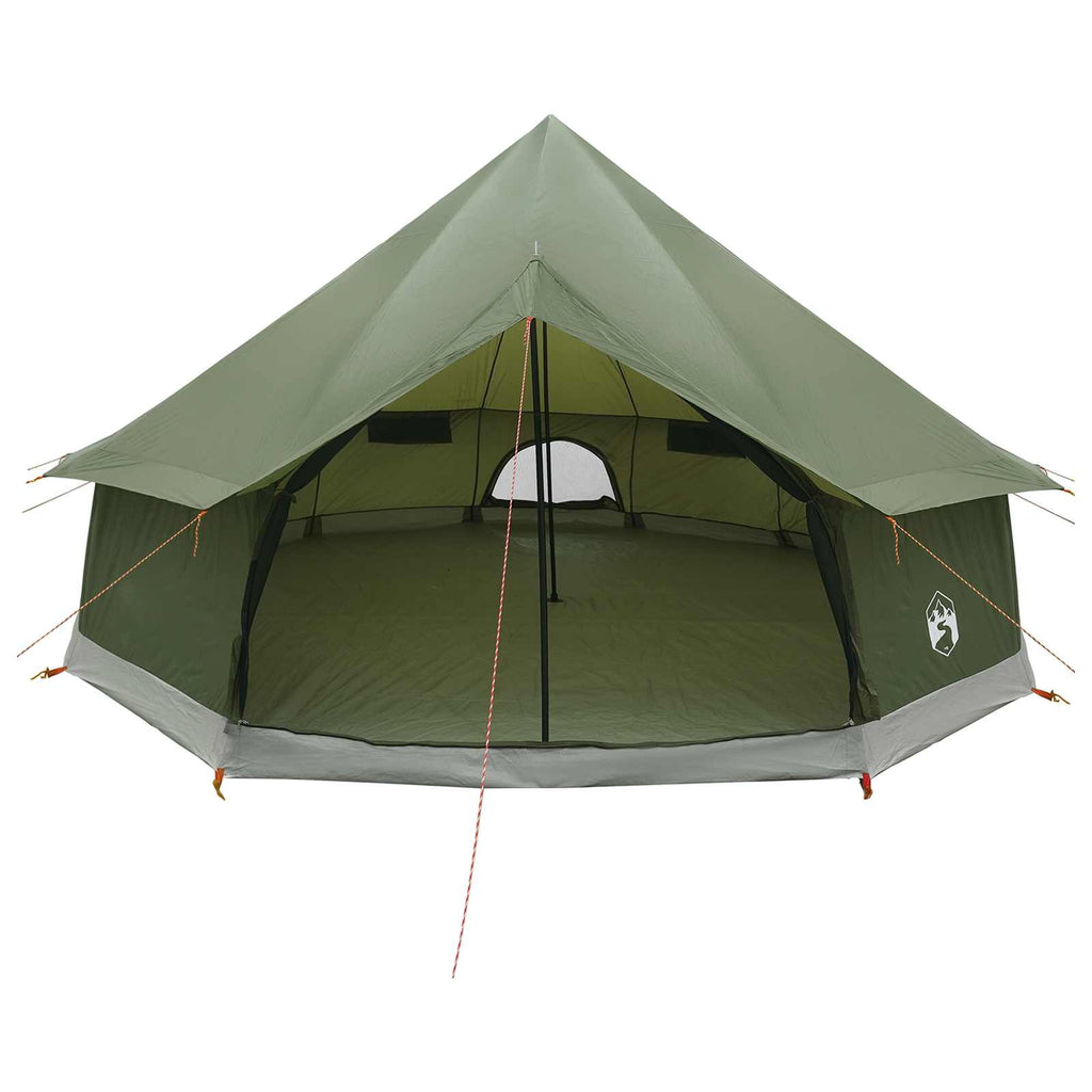 vidaXL Namiot Tipi z dachem Oliwkowy zielony 400 x 400 x 250 cm