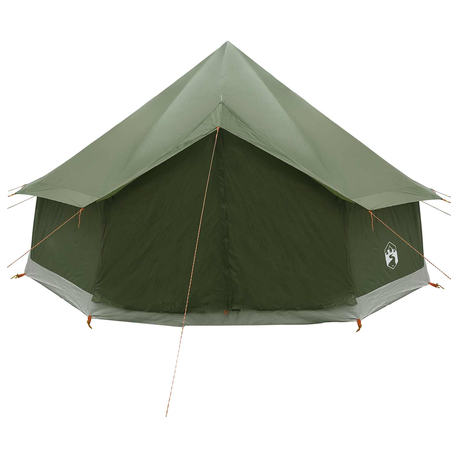 vidaXL Namiot Tipi z dachem Oliwkowy zielony 400 x 400 x 250 cm