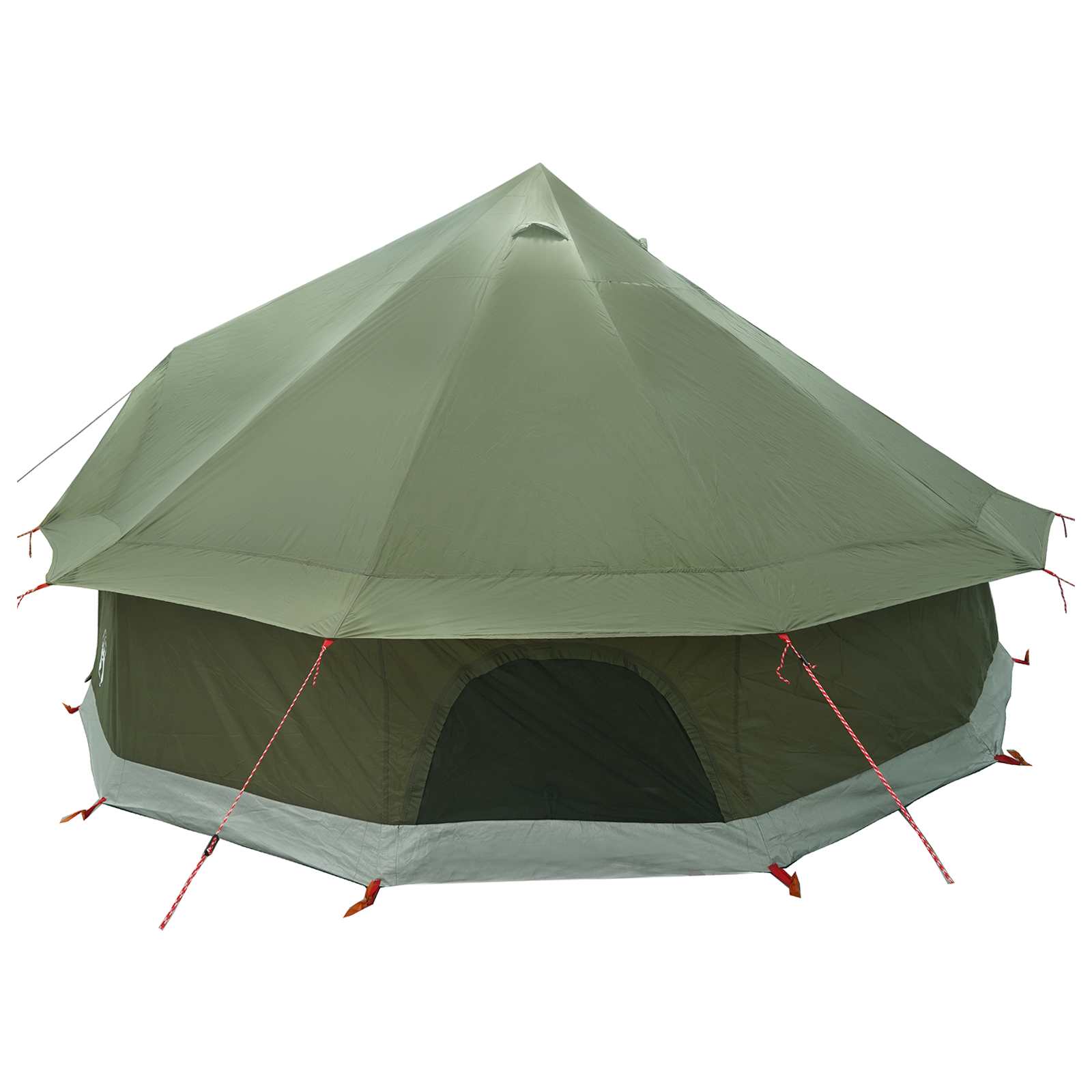 vidaXL Namiot Tipi z dachem Oliwkowy zielony 400 x 400 x 250 cm