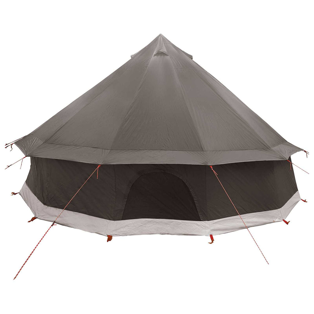 vidaXL Namiot Tipi Brązowy Szary 400 x 400 x 250 cm Poliester i Stal