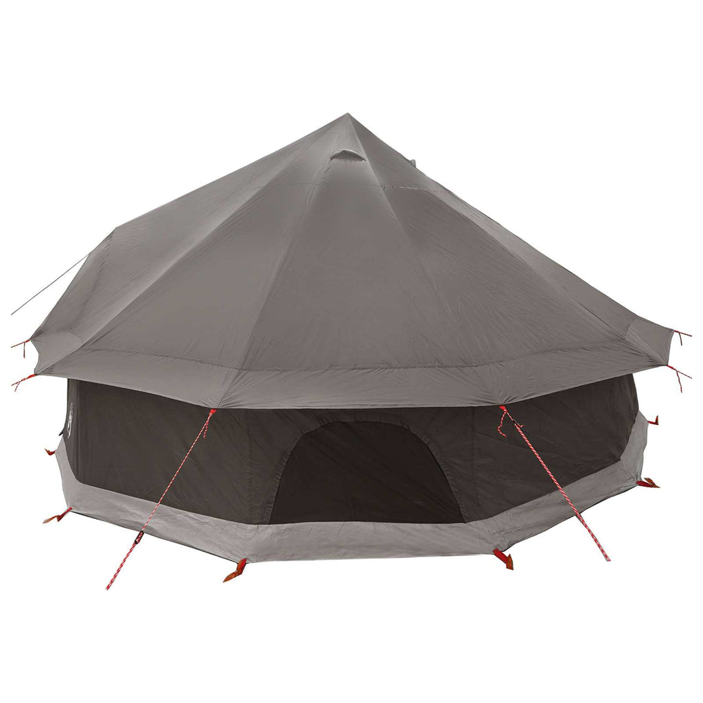 vidaXL Namiot Tipi Brązowy Szary 400 x 400 x 250 cm Poliester i Stal