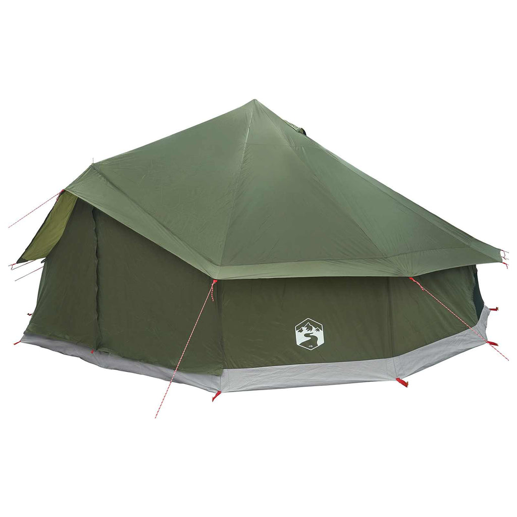 vidaXL Namiot Tipi z dachem Oliwkowy zielony 600 x 600 x 350 cm