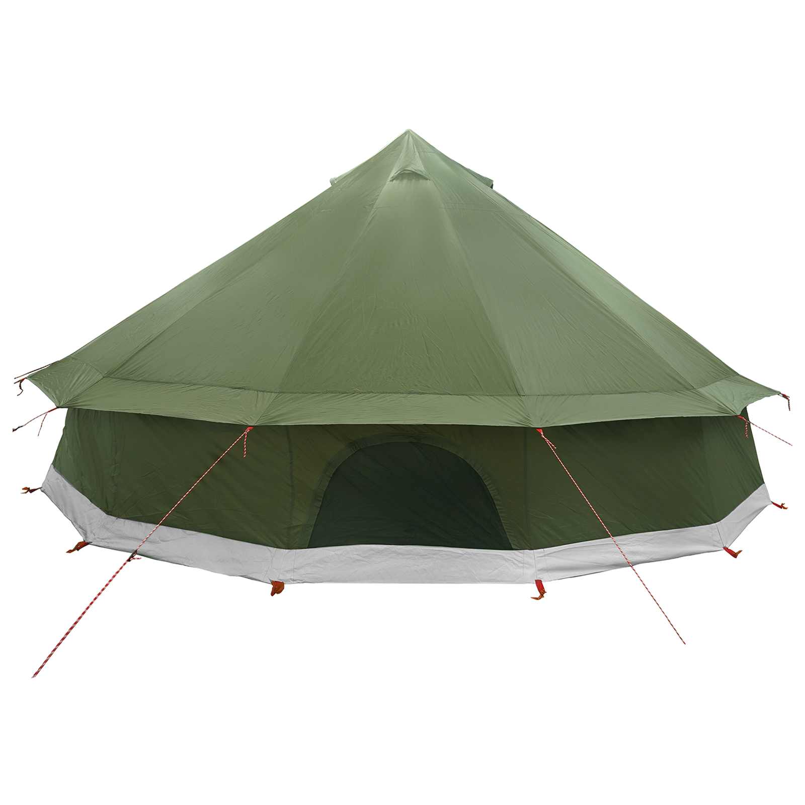 vidaXL Namiot Tipi z dachem Oliwkowy zielony 600 x 600 x 350 cm