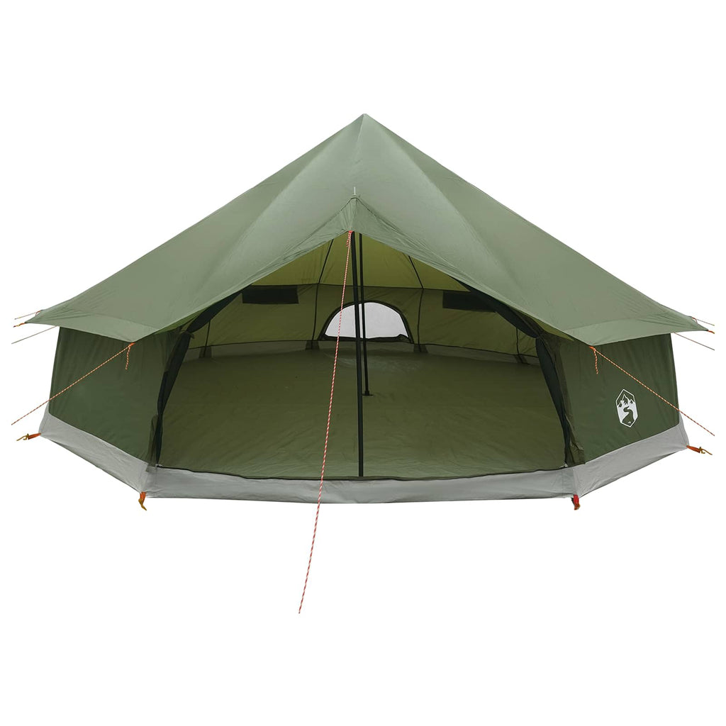 vidaXL Namiot Tipi z dachem Oliwkowy zielony 600 x 600 x 350 cm