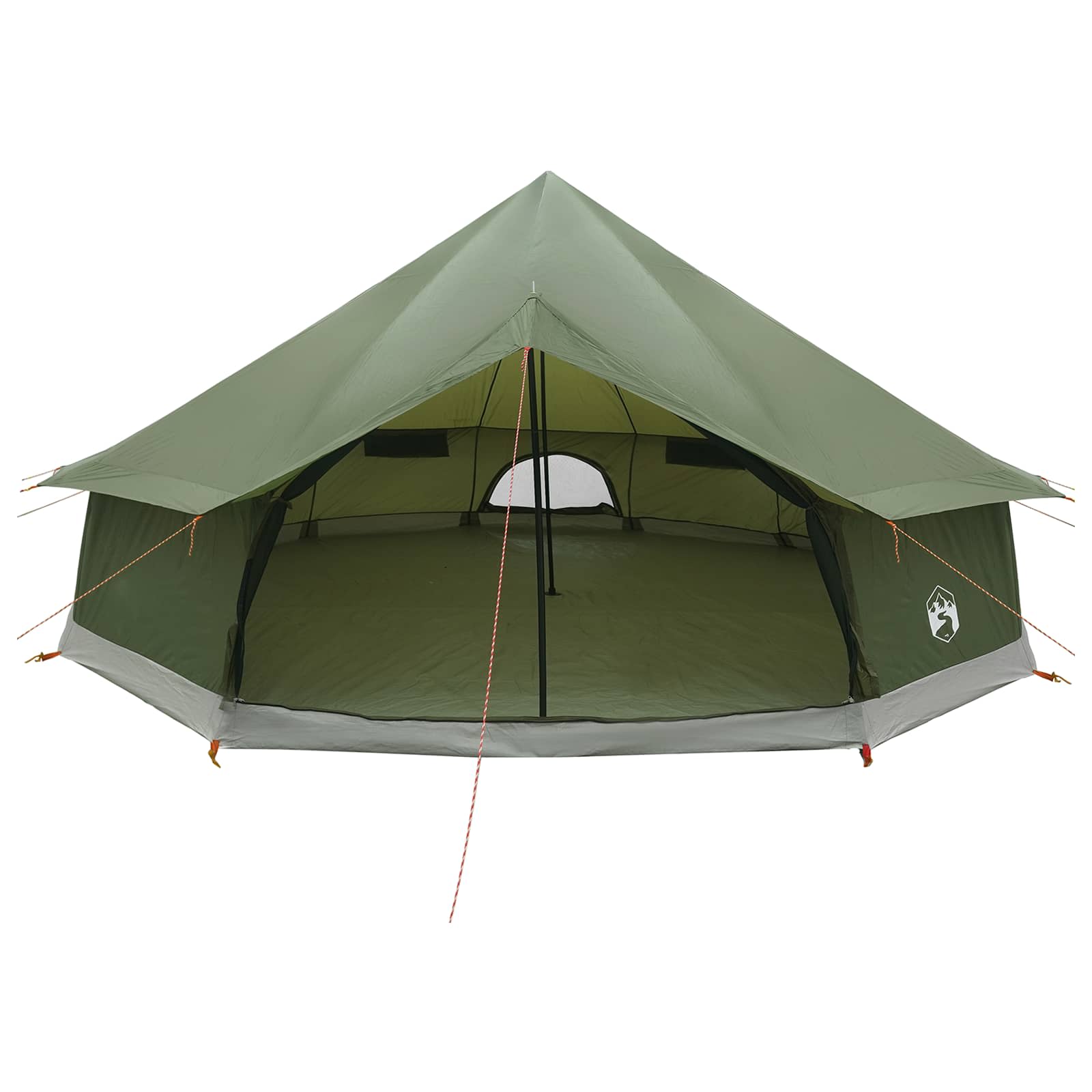 vidaXL Namiot Tipi z dachem Oliwkowy zielony 600 x 600 x 350 cm