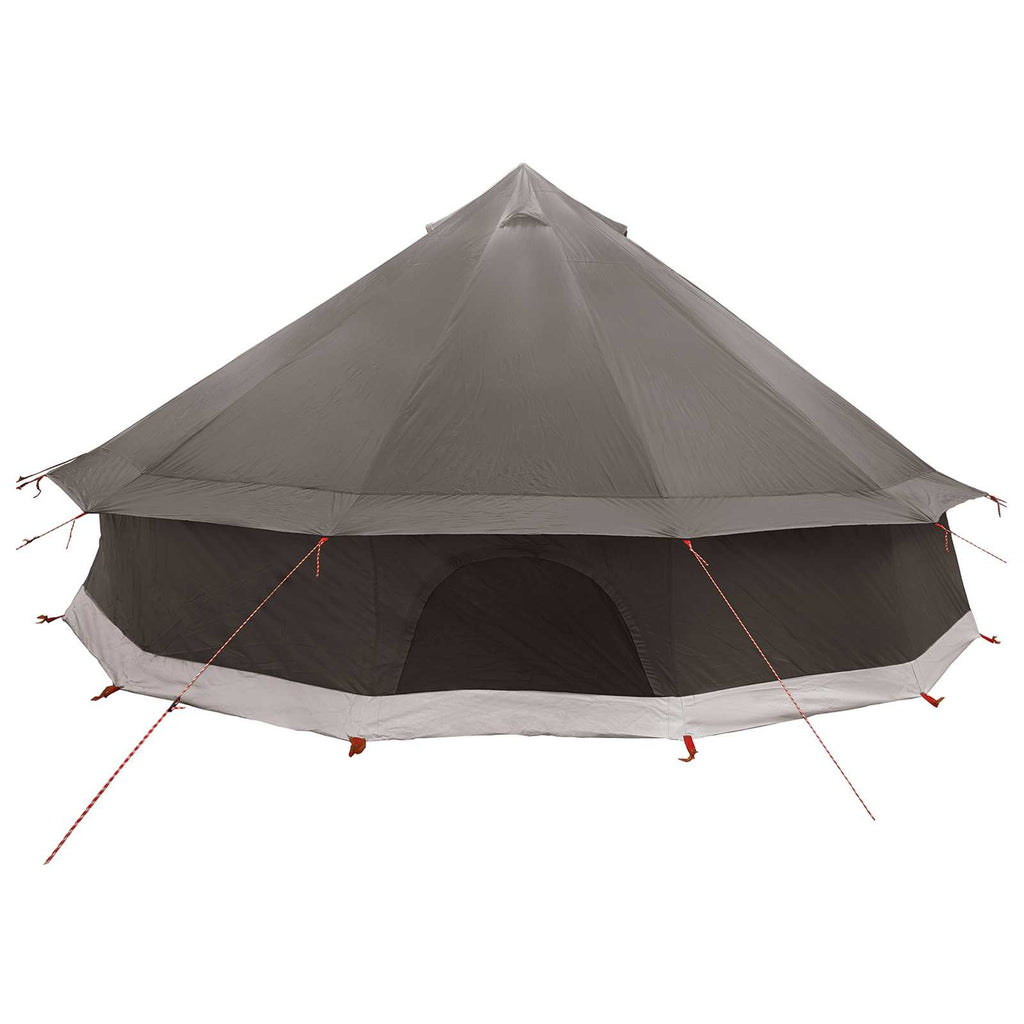 vidaXL Namiot Tipi Brązowy Szary 600 x 600 x 350 cm Poliester i Stal
