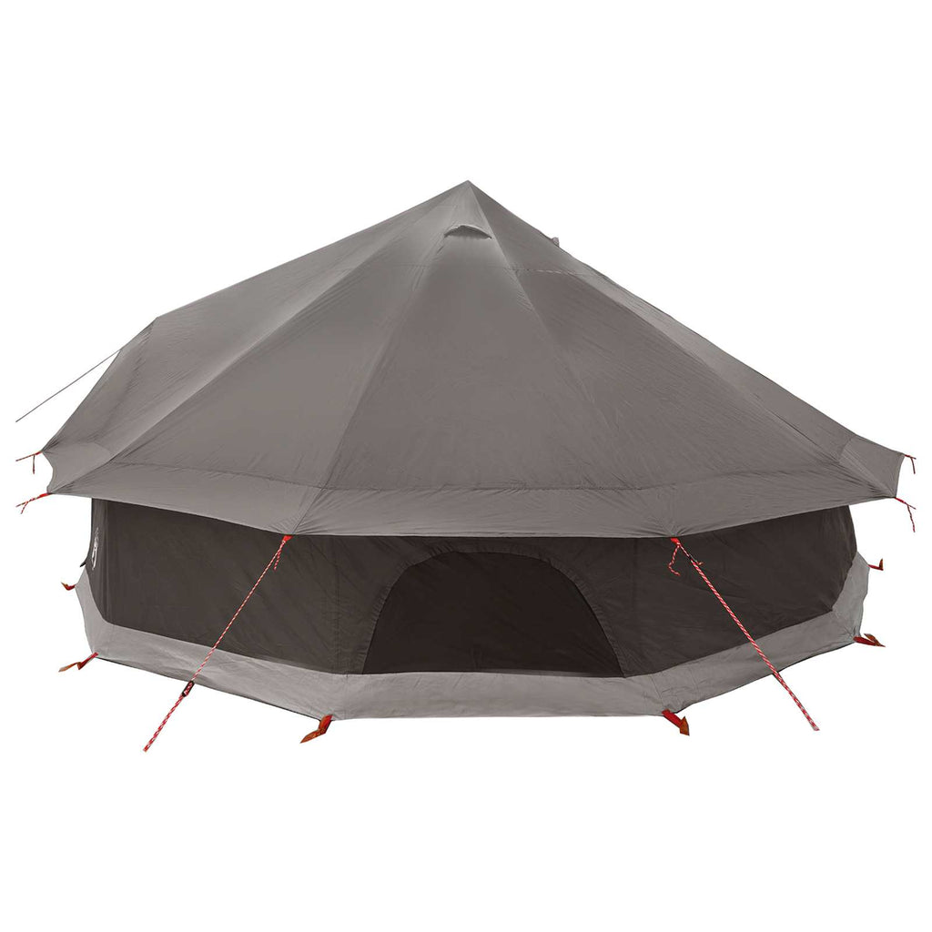 vidaXL Namiot Tipi Brązowy Szary 600 x 600 x 350 cm Poliester i Stal