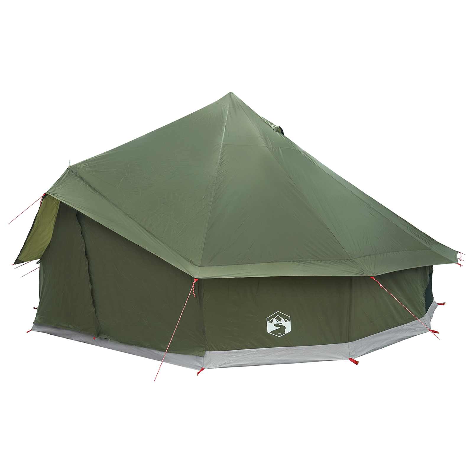 vidaXL Namiot Tipi z dachem Oliwkowy zielony 500 x 500 x 300 cm
