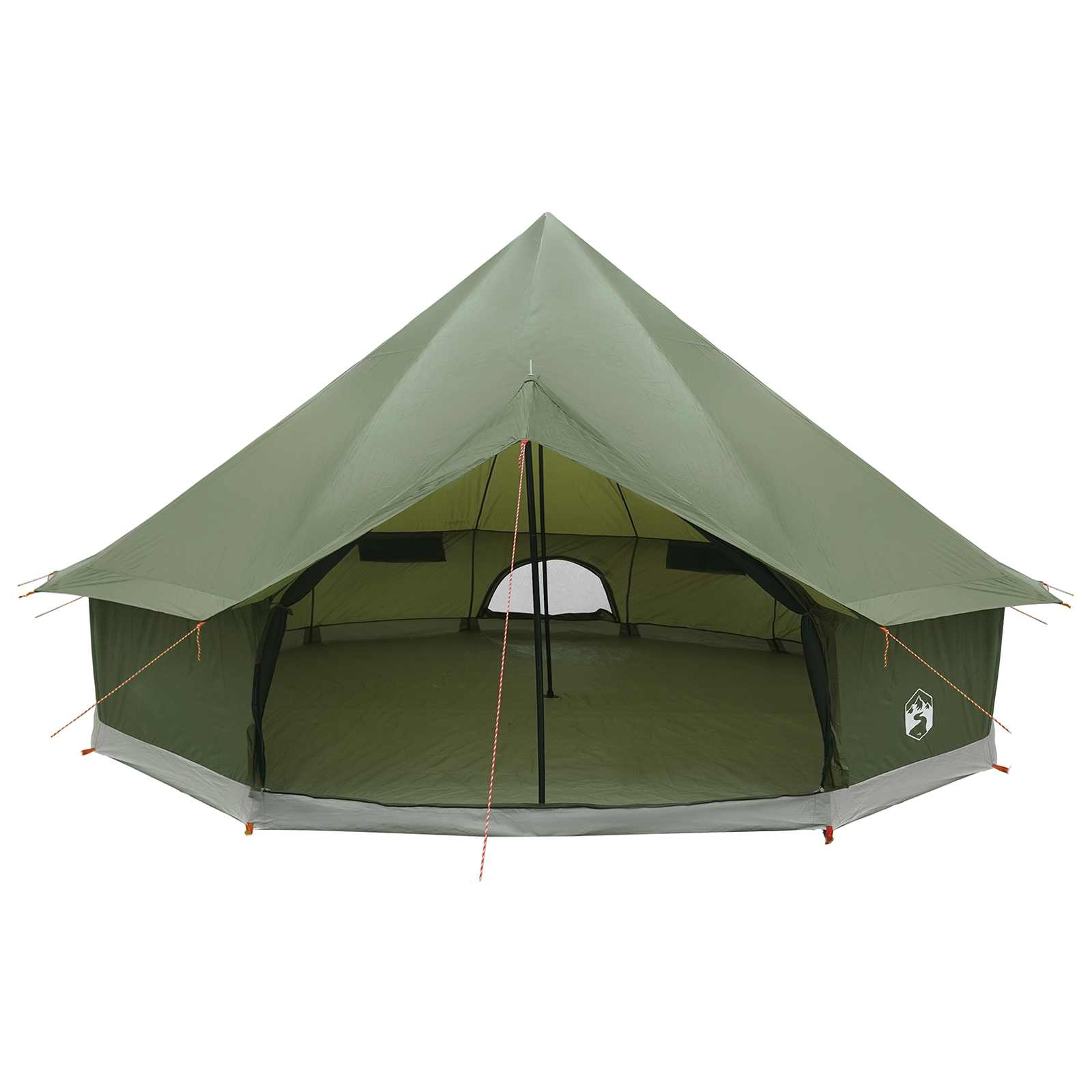 vidaXL Namiot Tipi z dachem Oliwkowy zielony 500 x 500 x 300 cm