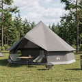vidaXL Namiot Tipi Brązowy Szary 500 x 500 x 300 cm Poliester i Stal