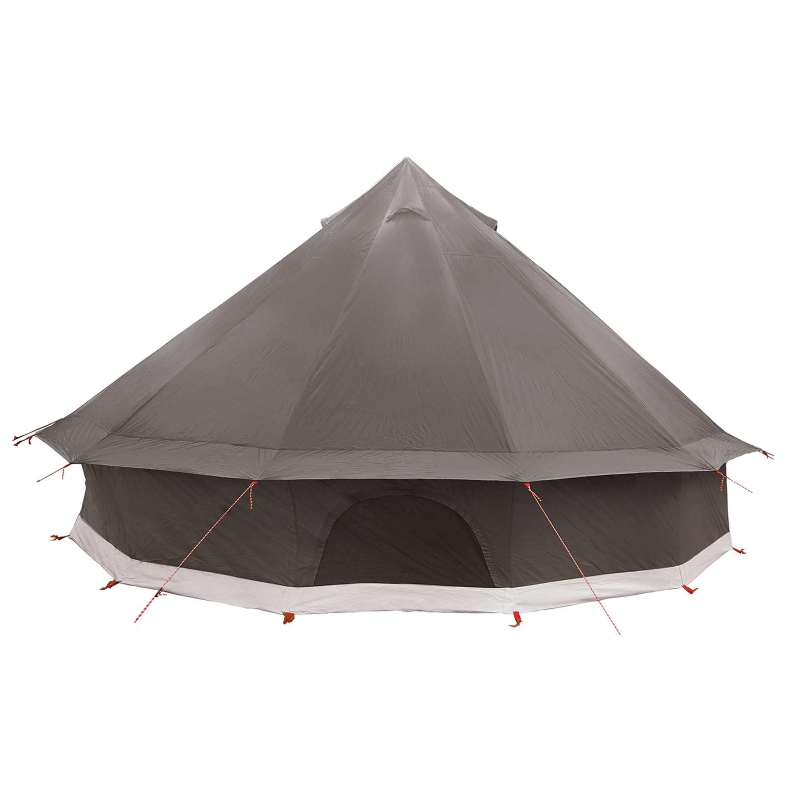 vidaXL Namiot Tipi Brązowy Szary 500 x 500 x 300 cm Poliester i Stal