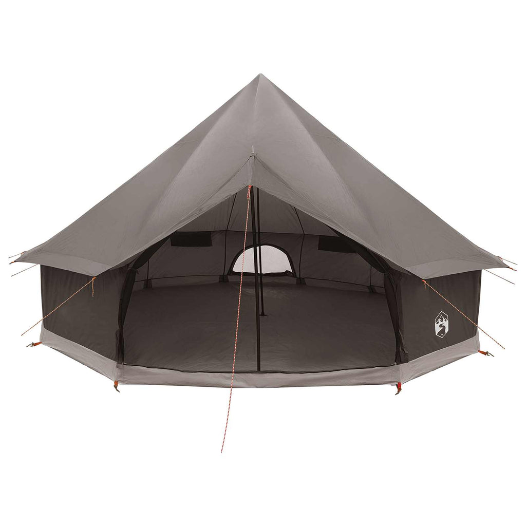 vidaXL Namiot Tipi Brązowy Szary 500 x 500 x 300 cm Poliester i Stal