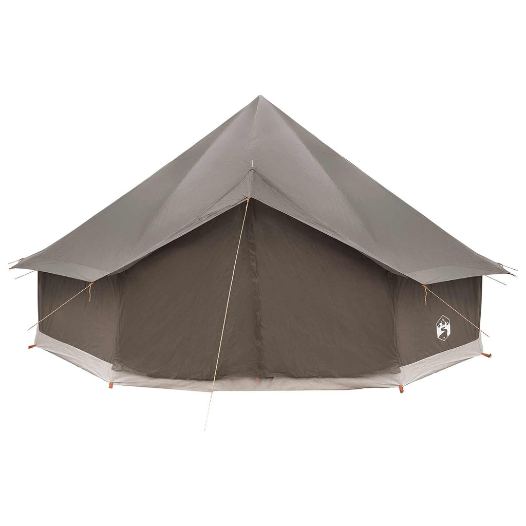 vidaXL Namiot Tipi Brązowy Szary 500 x 500 x 300 cm Poliester i Stal