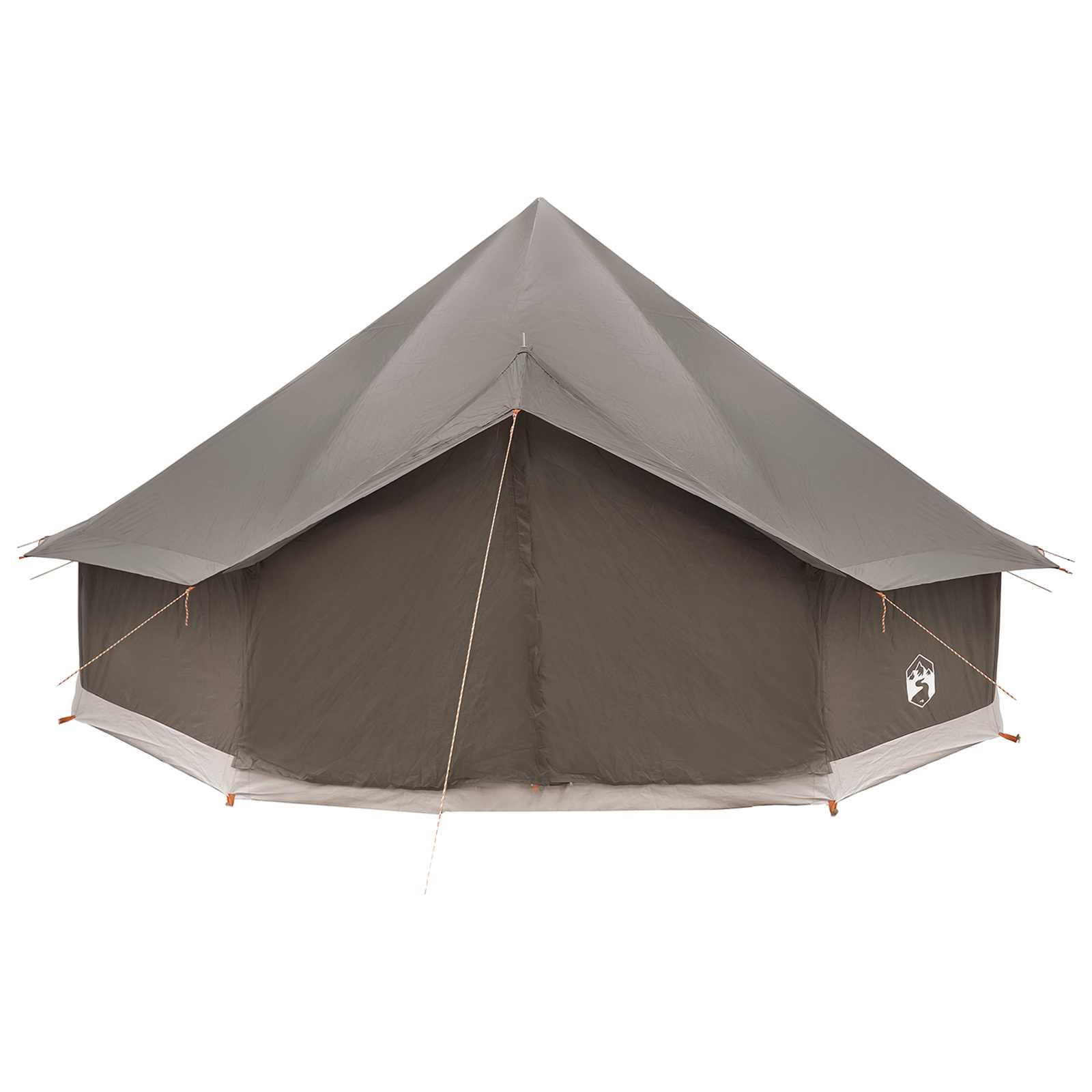 vidaXL Namiot Tipi Brązowy Szary 500 x 500 x 300 cm Poliester i Stal