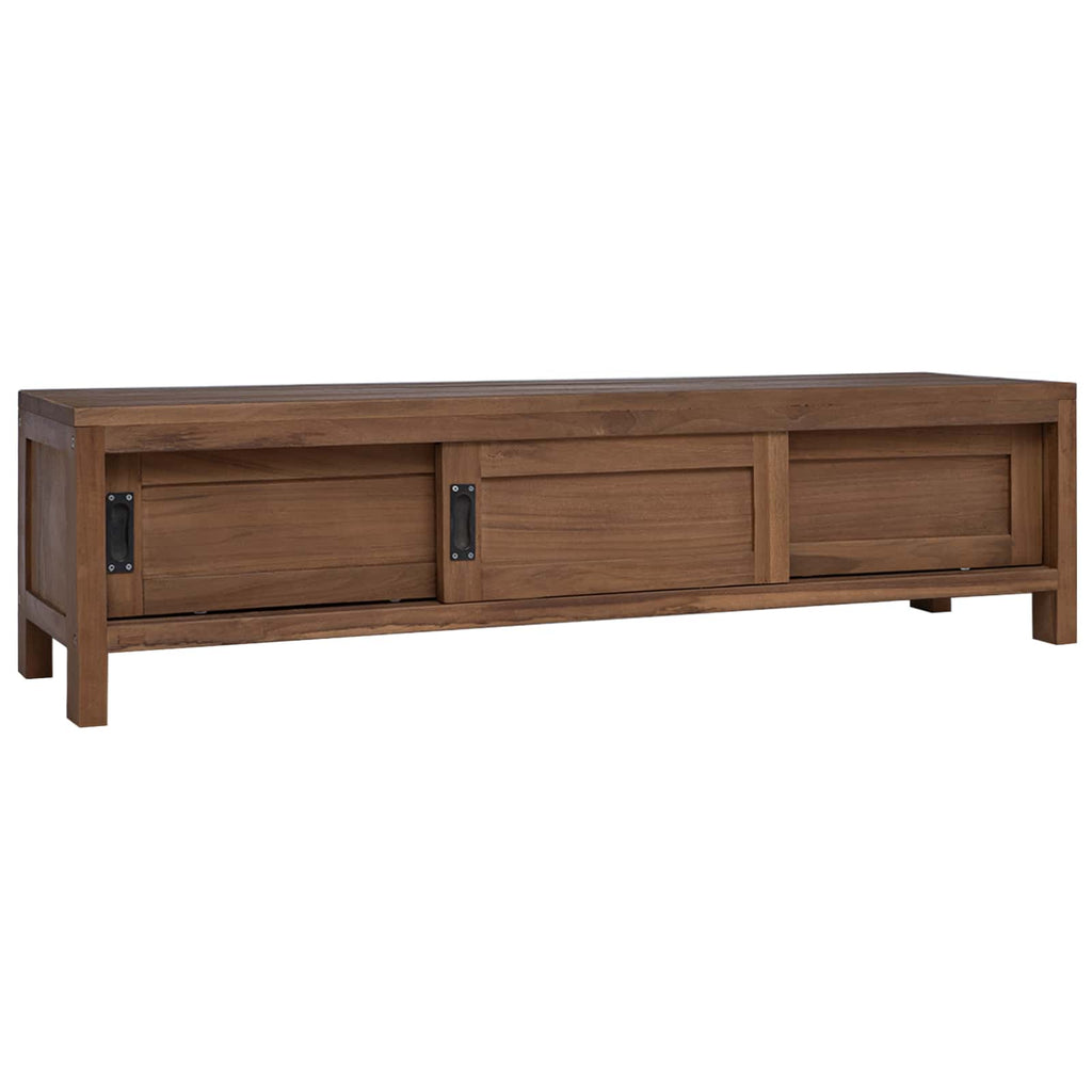 vidaXL Szafka pod telewizor 110 x 30 x 30 cm Lite drewno teakowe