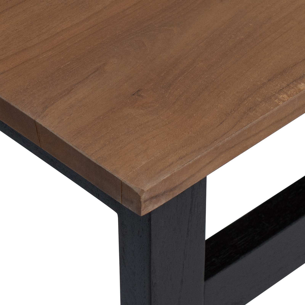 vidaXL Biurko naturalny Lite drewno teakowe 100 x 45 x 75cm