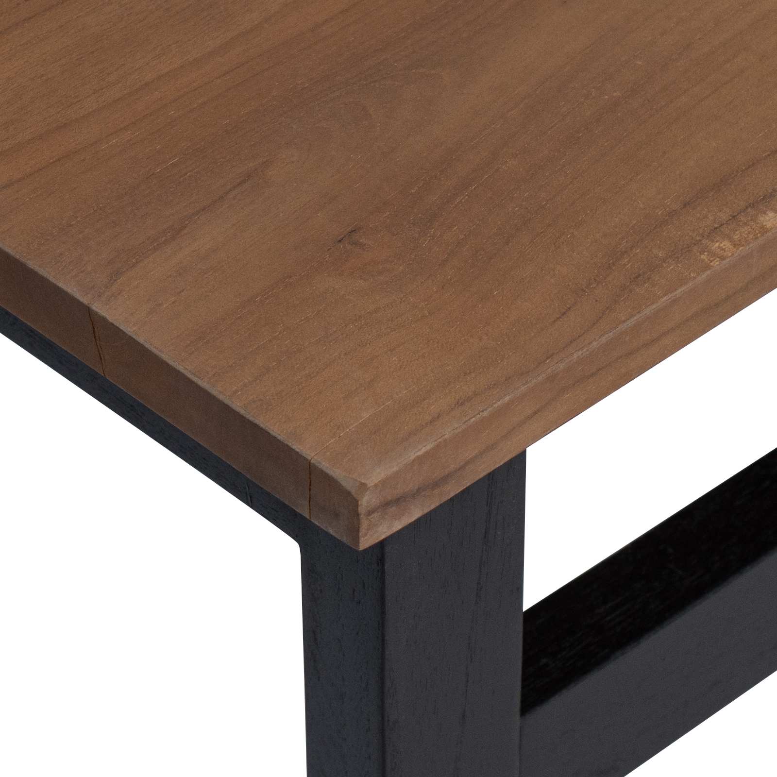 vidaXL Biurko naturalny Lite drewno teakowe 100 x 45 x 75cm