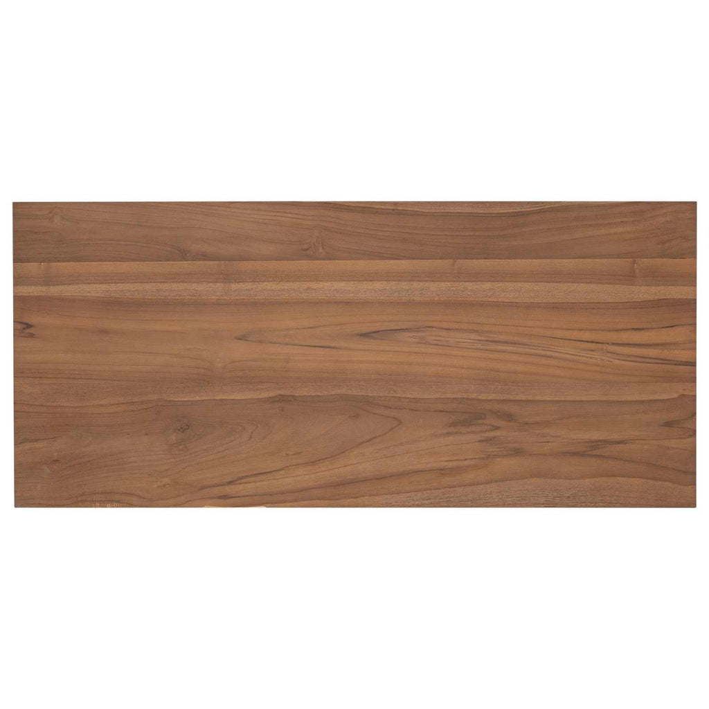 vidaXL Biurko naturalny Lite drewno teakowe 100 x 45 x 75cm