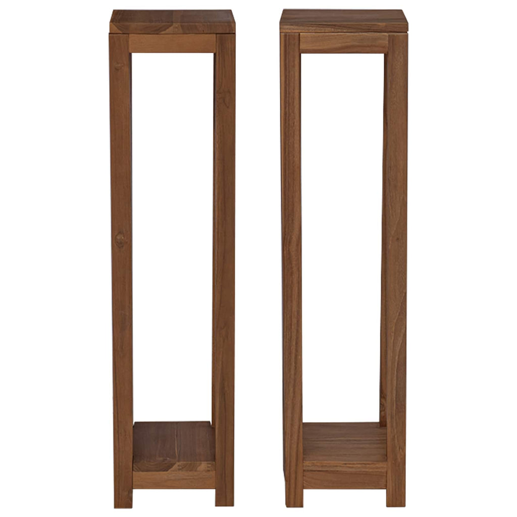 vidaXL Stojak na rośliny 2 szt. naturalny 25 x 25 x 100 cm