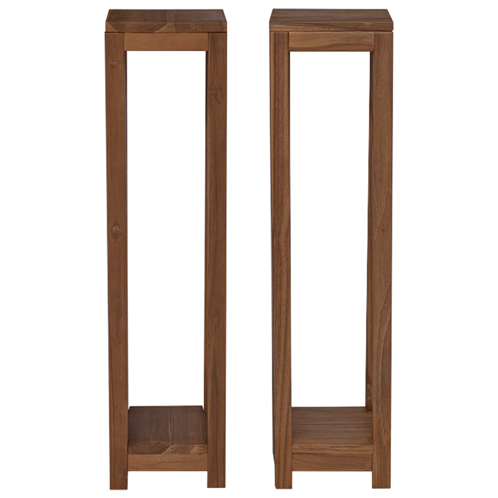 vidaXL Stojak na rośliny 2 szt. naturalny 25 x 25 x 100 cm