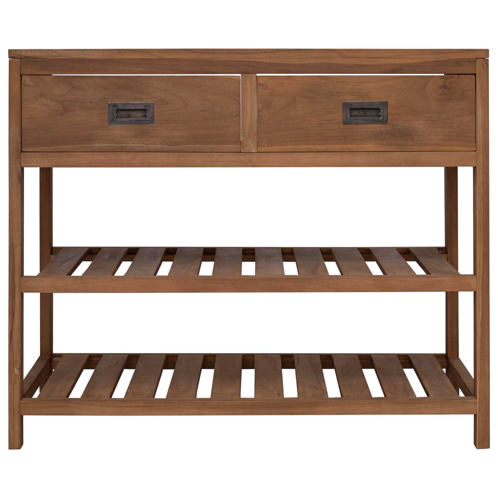 vidaXL Szafka Łazienkowa naturalny 90 x 45 x 75 cm Lite drewno teakowe