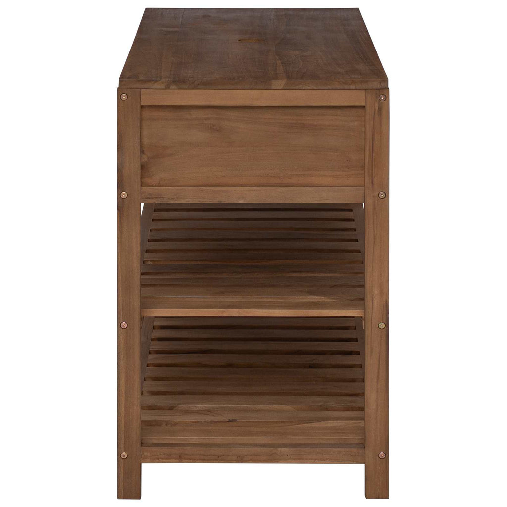 vidaXL Szafka Łazienkowa naturalny 90 x 45 x 75 cm Lite drewno teakowe