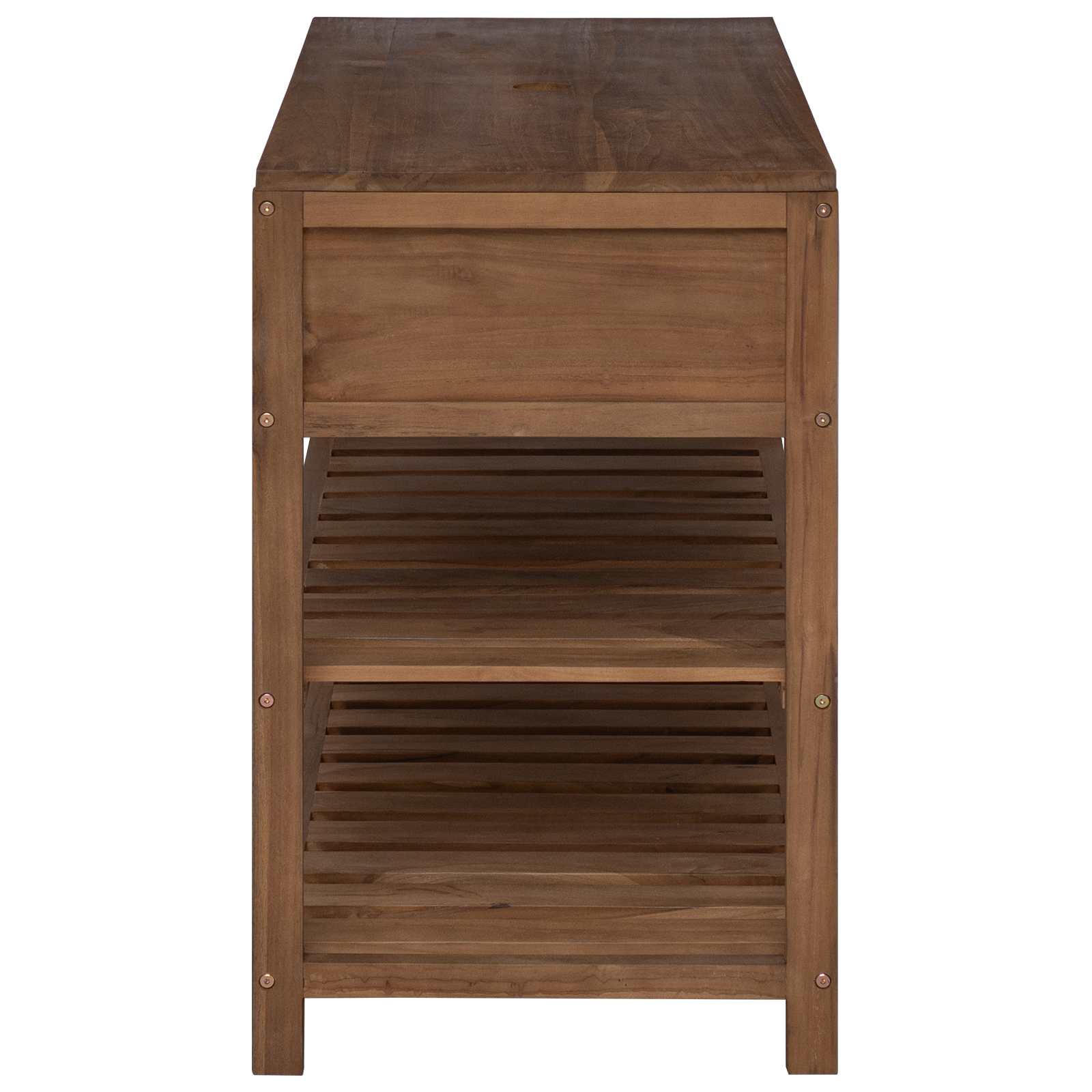 vidaXL Szafka Łazienkowa naturalny 90 x 45 x 75 cm Lite drewno teakowe