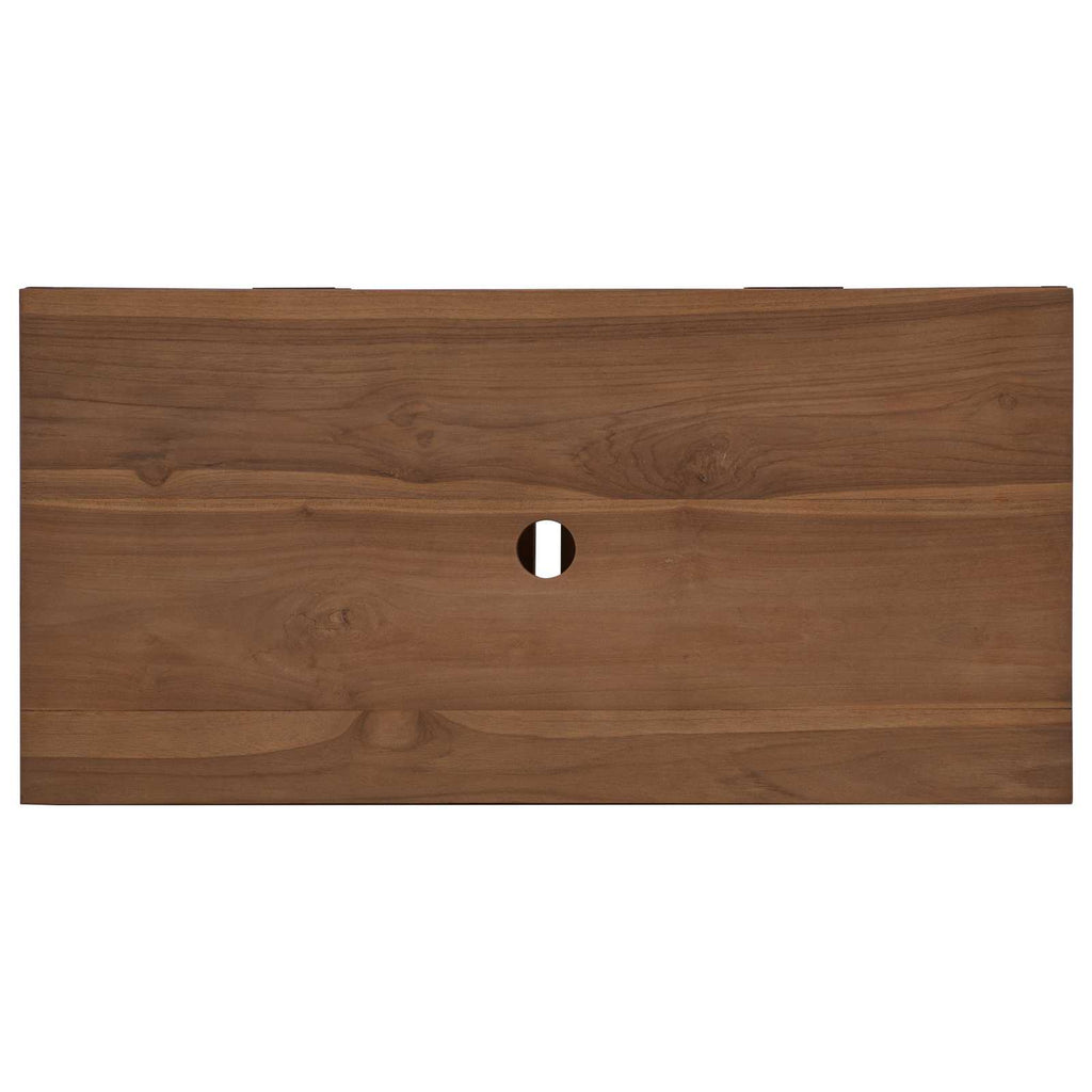 vidaXL Szafka Łazienkowa naturalny 90 x 45 x 75 cm Lite drewno teakowe