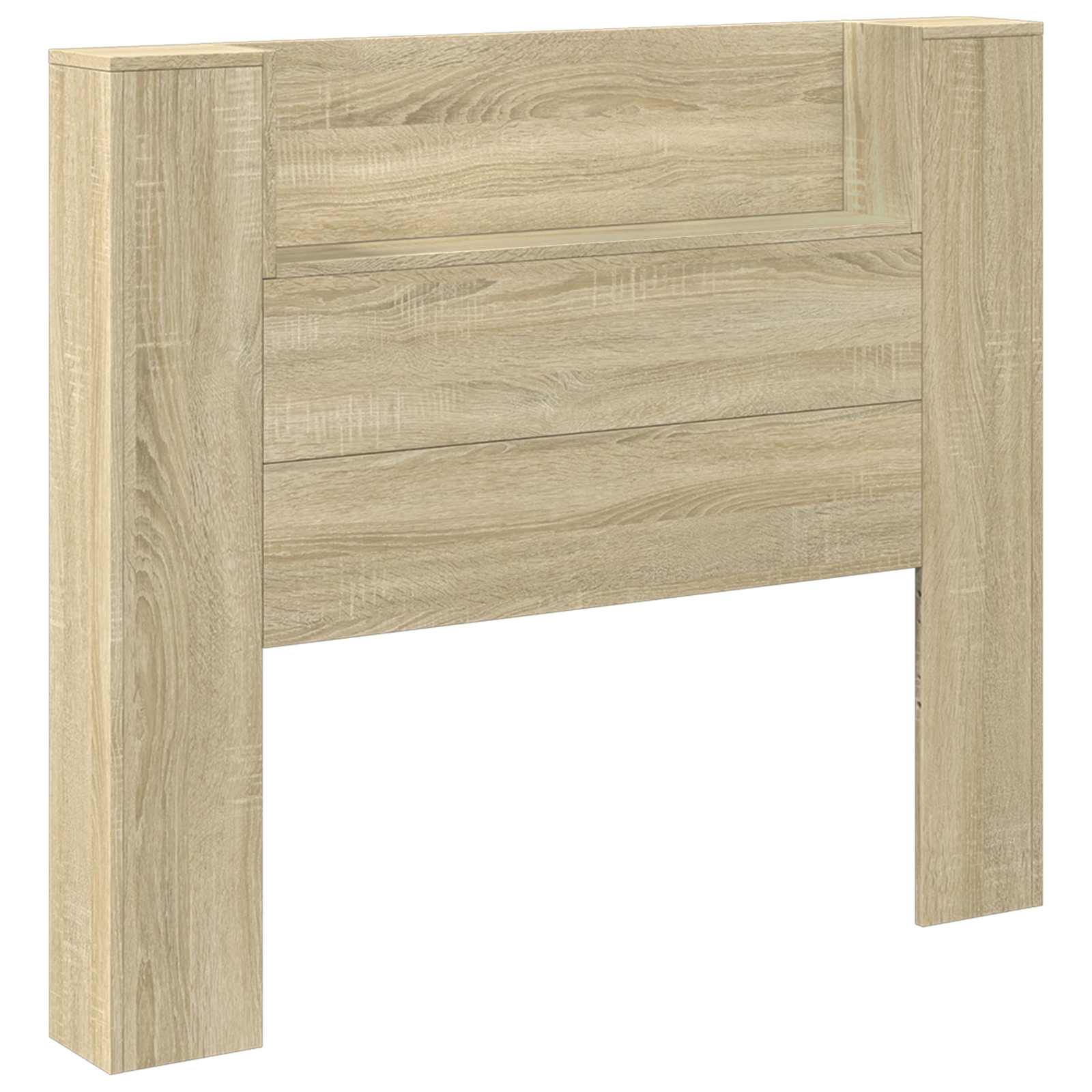 vidaXL Szafka z Wezgłowiem z LED z półką Sonoma 120 x 16,5 x 103,5 cm