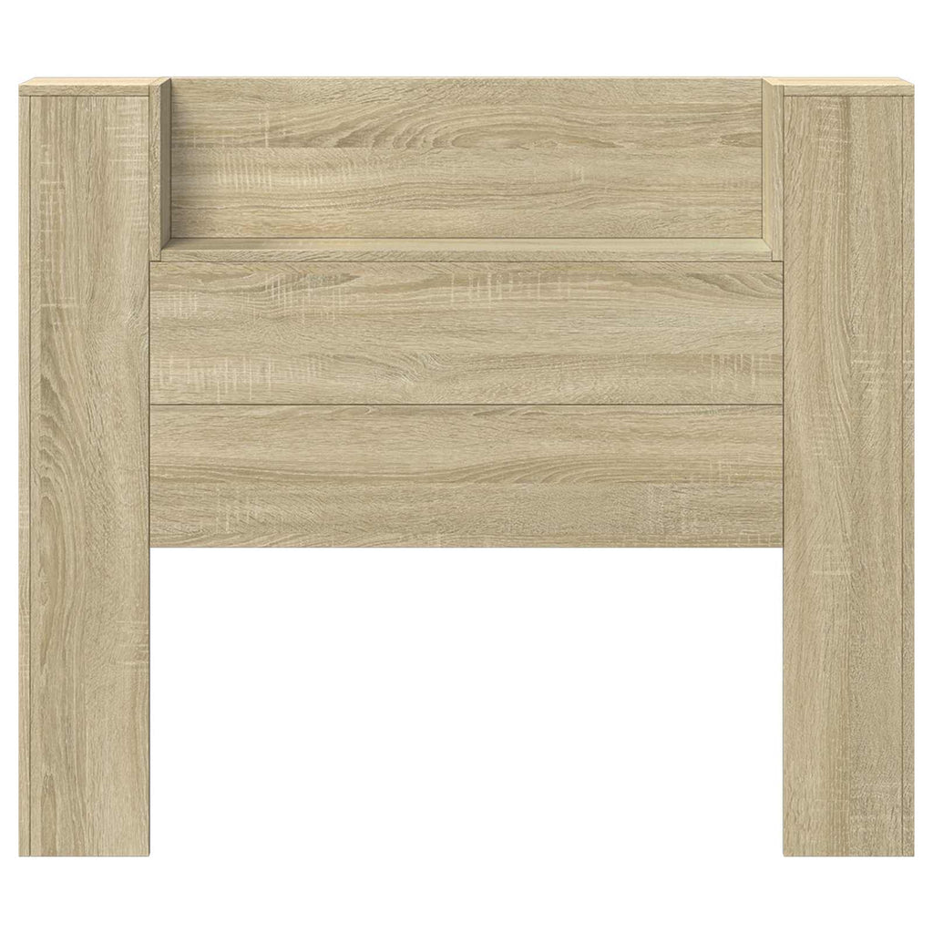 vidaXL Szafka z Wezgłowiem z LED z półką Sonoma 120 x 16,5 x 103,5 cm