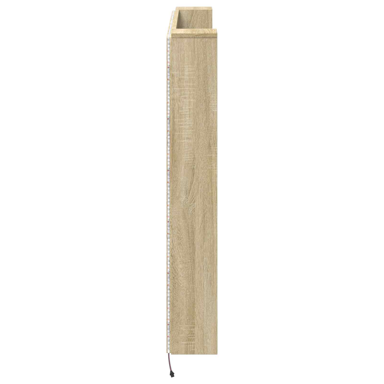 vidaXL Szafka z Wezgłowiem z LED z półką Sonoma 140 x 16,5 x 103,5 cm