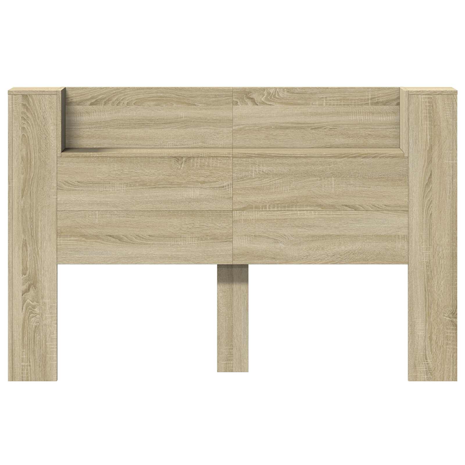 vidaXL Szafka z Wezgłowiem z LED z półką Sonoma 160 x 16,5 x 103,5 cm